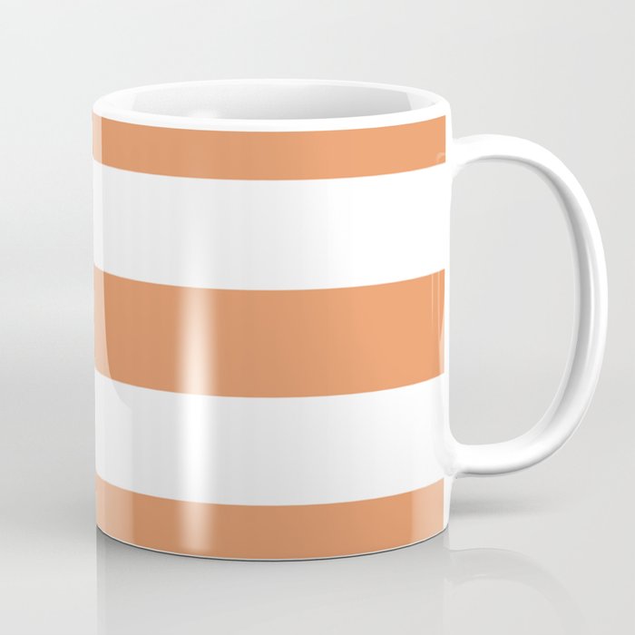 Big Foot Feet - solid color - white stripes pattern Coffee Mug
