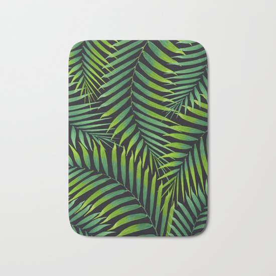 Palm leaves VII Bath Mat