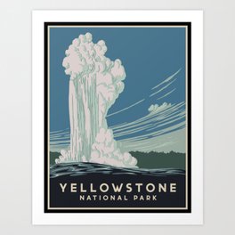Yellowstone Park Art Print