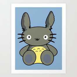 Hello Totoro Art Print