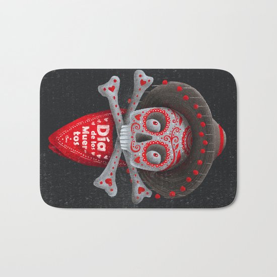 Día de Muertos Bath Mat