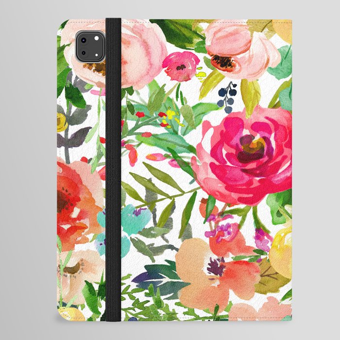 Floral Garden Collage iPad Folio Case