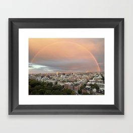 Rainbow over Harlem (New York City) Framed Art Print