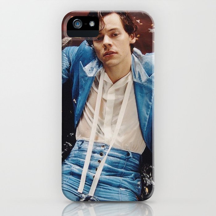 harry in blue suit iphone case