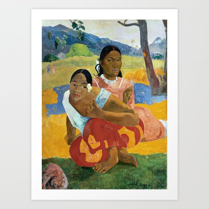 Paul Gauguin Nafea Faa Ipoipo When Will You Marry? Art Print