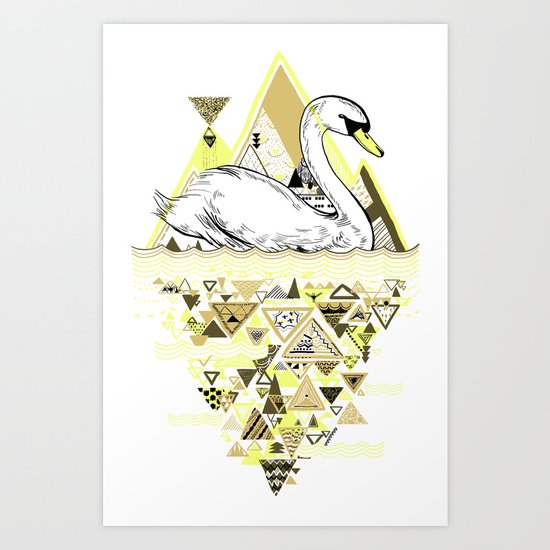 Swan Art Print