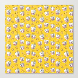 Chinese takeout - canary yellow Canvas Print