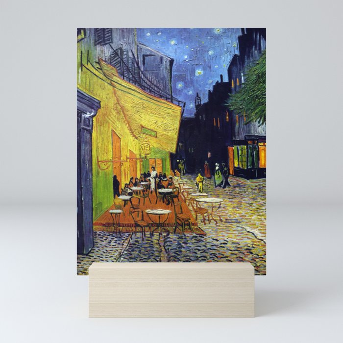 Van Gogh, Café Terrace at Night 1888 Artwork Reproduction, Posters, Tshirts, Prints, Bags, Men, Wome Mini Art Print