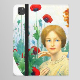 The Message Thomas cooper gotch ,fairy faerie book fantasy,Red Poppy iPad Folio Case