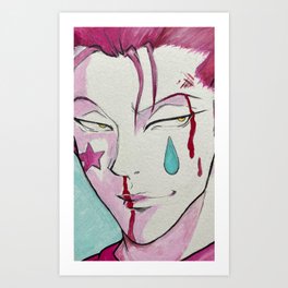 Hisoka Art Prints For Any Decor Style Society6 Hisoka and chibi hisoka hunter x hunter | this is so cute! hisoka art prints for any decor style