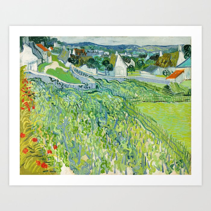 Vincent van Gogh - Vineyards at Auvers Art Print