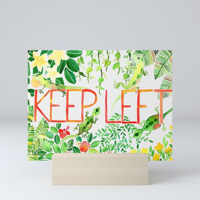 Keep Left Mini Art Print