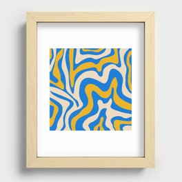 25 Abstract Swirl Shapes 220711 Valourine Digital Design Recessed Framed Print