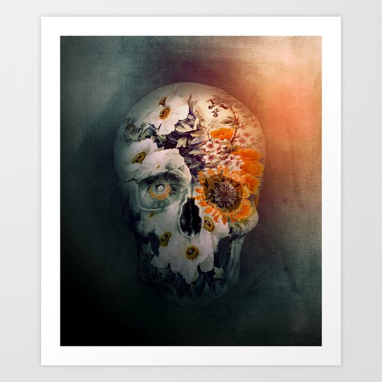 Skull Still Life II Art Print