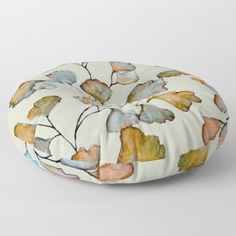 Maidenhair Fern Abstract pattern Floor Pillow