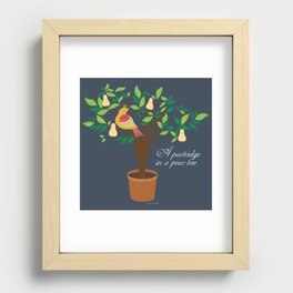 Partridge in the pear tree Recessed Framed Print