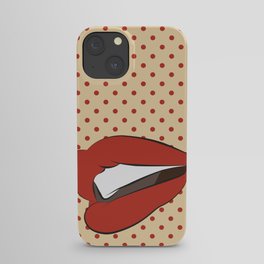 Pop art lips iPhone Case