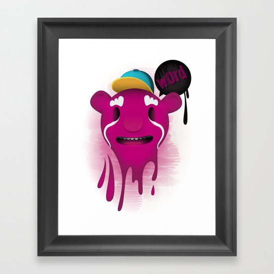 Word Up Framed Art Print