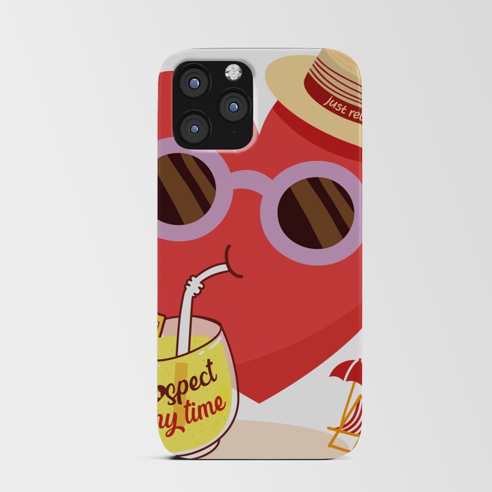 My Love Takes a Vacation iPhone Card Case