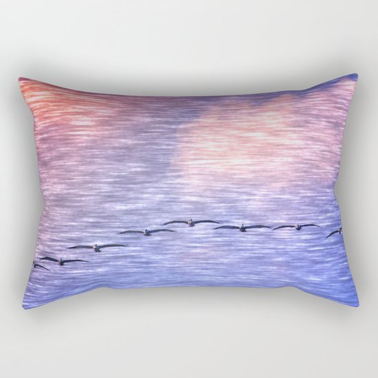 Flight Formation Rectangular Pillow