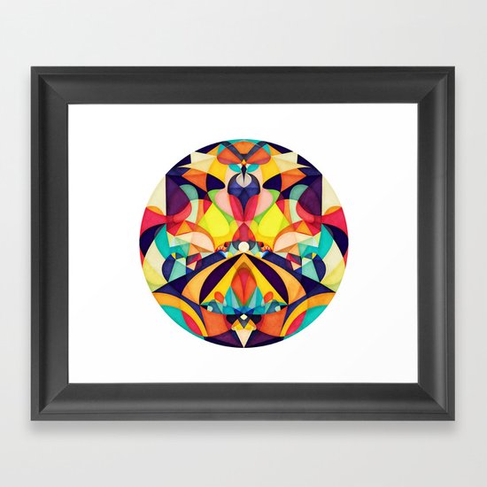 Poetry Geometry Framed Art Print