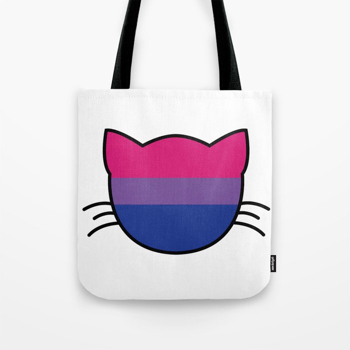 Bisexual Flag Cat Tote Bag