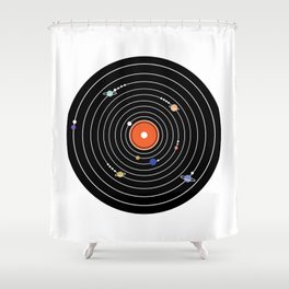 Play Me The Solar System Shower Curtain