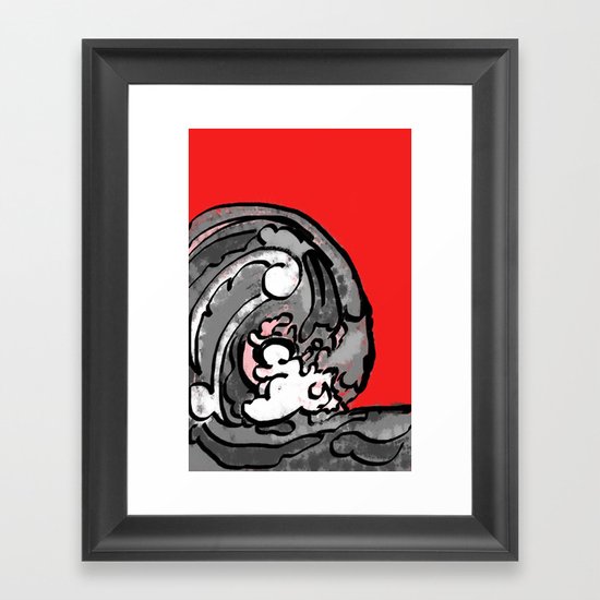 Smile and Wave Framed Art Print