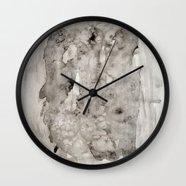 Abstract Painting Grayscape Wall Clock