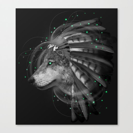 Don't Define the World (Chief of Dreams: Wolf) Tribe Series Canvas Print