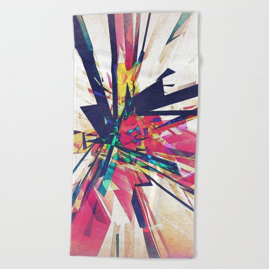 Abstract Geometry Beach Towel