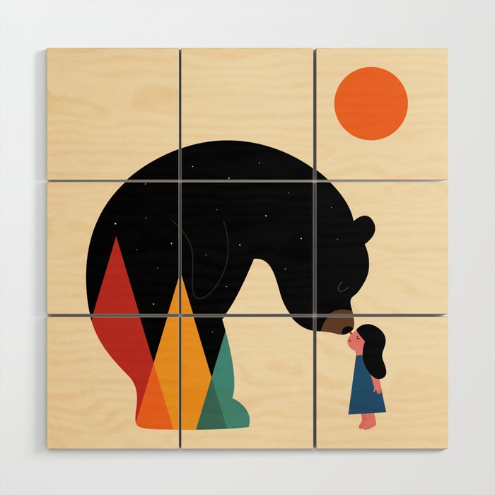 Nose To Nose Wood Wall Art