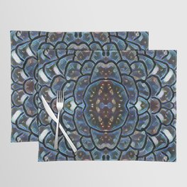 Navy Floral Bloom  Placemat