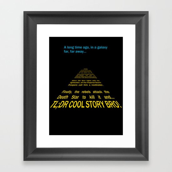 TL;DR Framed Art Print