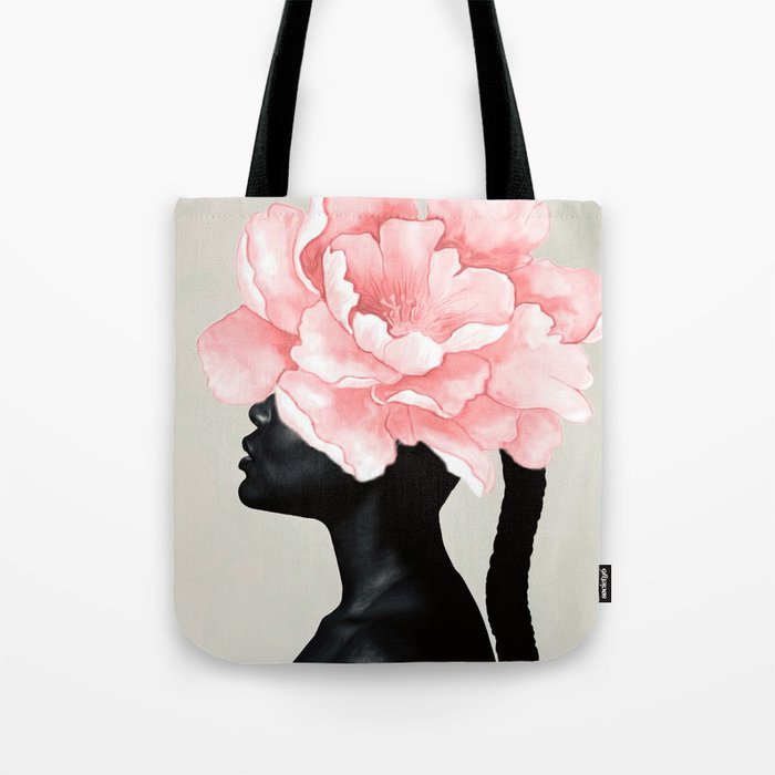 My Flower! symmetry, collection, black and white, bw, set Tote Bag