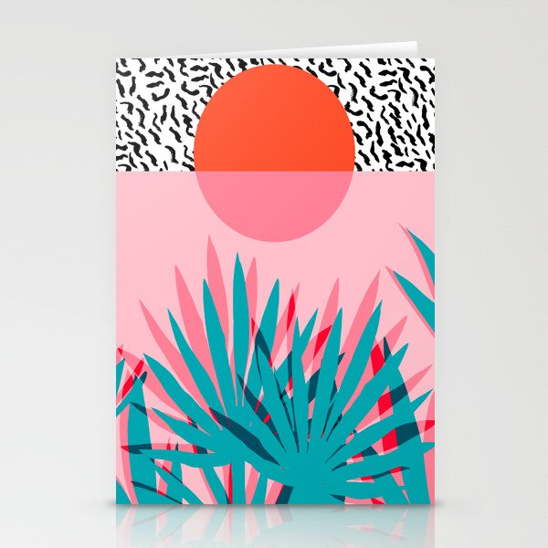 Whoa - palm sunrise southwest california palm beach sun city los angeles retro palm springs resort  Stationery Cards