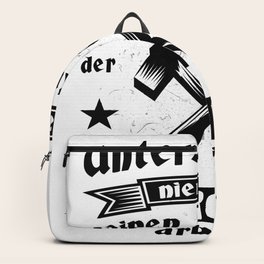 Bergbau Unterschätze niemals einen Kumpel der im Backpack