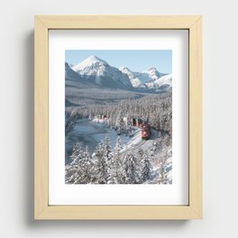 Morant's Curve: A Train through Winter Wonderland Recessed Framed Print