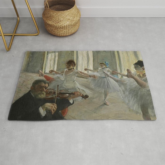 Edgar Degas "The rehearsal" Rug