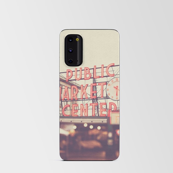 Seattle Pike Place Public Market photograph, 620 Android Card Case