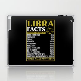 Libra Star Sign Gift Facts Laptop Skin