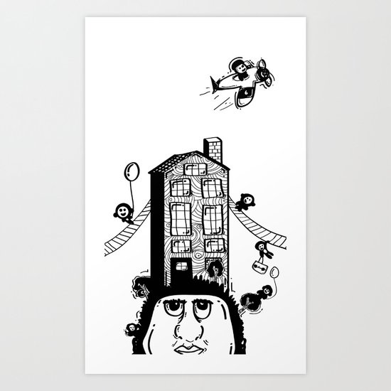 Imagination meets Reality Art Print