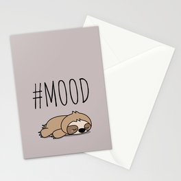 #MOOD - Sleepy Sloth Stationery Cards