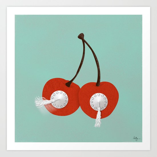 Cherry Topper Art Print