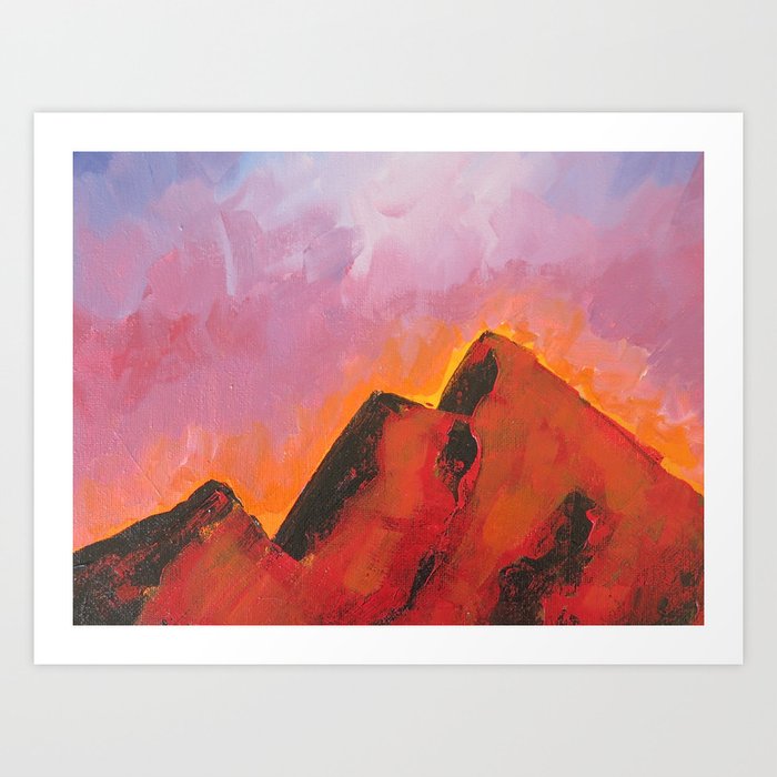 Red Mountain Art Print
