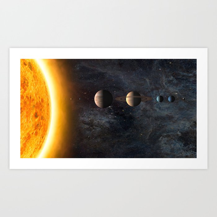 Solar system Art Print