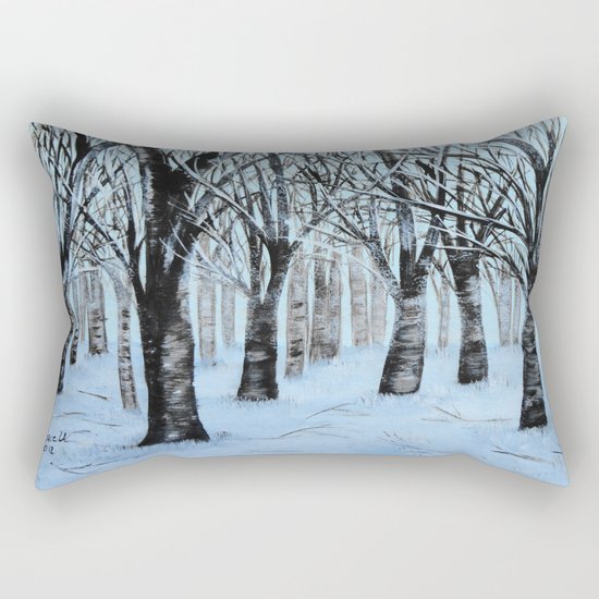 Winter Forest Rectangular Pillow