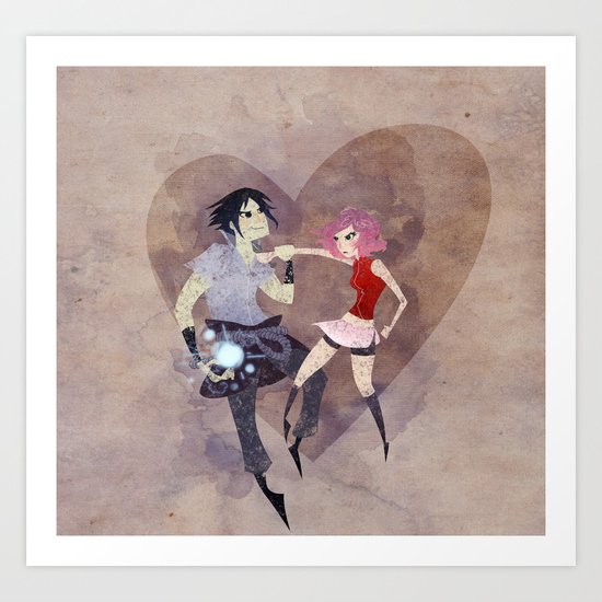 I hate to love you! Art Print