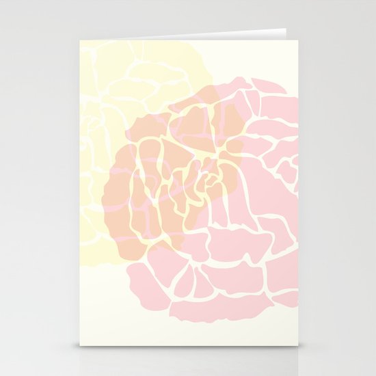 art deco rose 8" x 10" print Stationery Cards