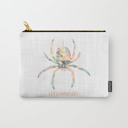 Let's Hang Out Geometric Spider Carry-All Pouch